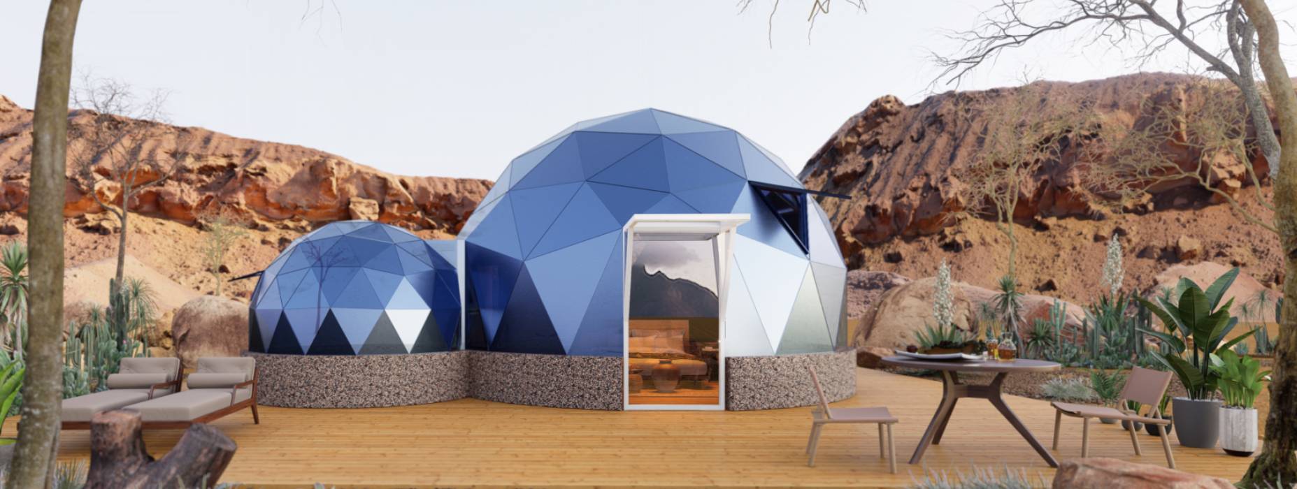 绥芬河市球形智能光伏玻璃星空房